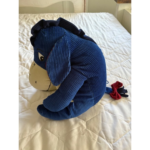 Disney Store Eeyore Corduroy Plush Collectible Removable Tail Winnie the Pooh - Picture 3 of 7